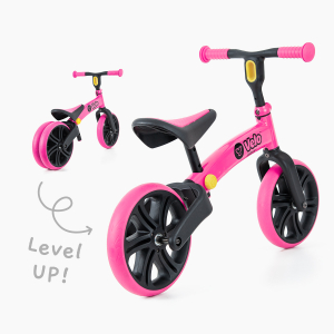YVelo Junior Balance Bike 2018 Refresh Pink 4L/13L CL - Image 2