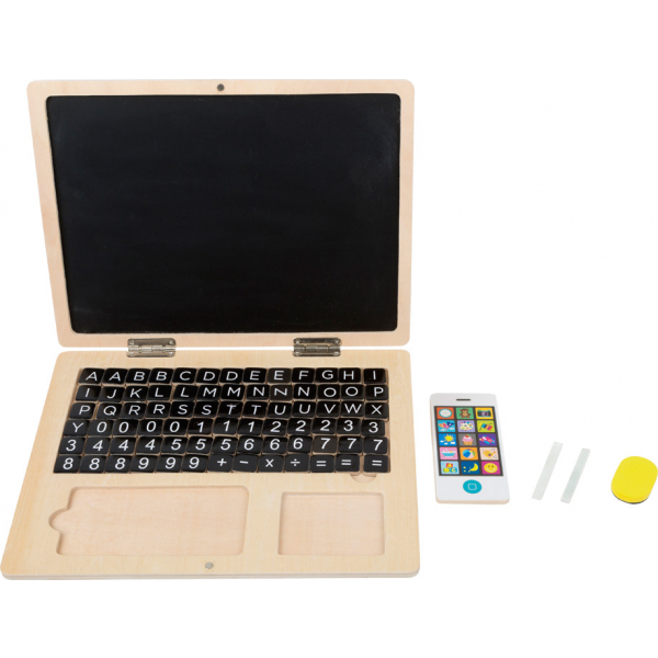 Wooden Laptop With Magnet Board 2 11193 legler small foot holz laptop d - HTUK Gifts