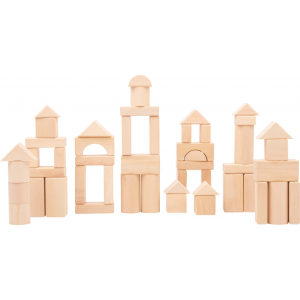 Wooden Bricks Nature 50pack - Image 1