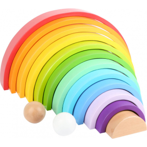 Wooden Building Block Rainbow XL