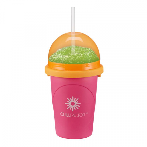 CHILLFACTOR NEON SLUSHY MAKER 8 0015469 chill factor neon slushy maker pink - HTUK Gifts