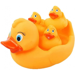Cute Yellow Duck Family Bath Set