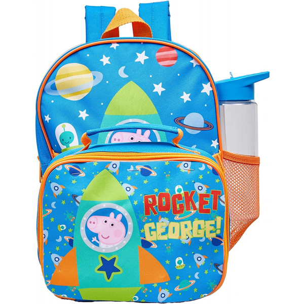 Peppa Pig Rocket George Three Piece Blue School Bag Set 1 81sMAYCd6KL. AC SL1500 - HTUK Gifts
