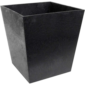 Recycled Rubber Planter Flower Pot Black - Image 4