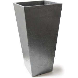 Recycled Rubber Planter Flower Pot Silver - Image 4