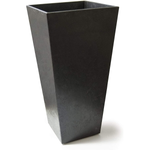 Recycled Rubber Planter Flower Pot Black - Image 6