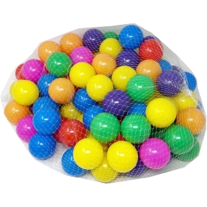 Soft Plastic Mini Play Balls Multi Vibrant Colours - Image 2