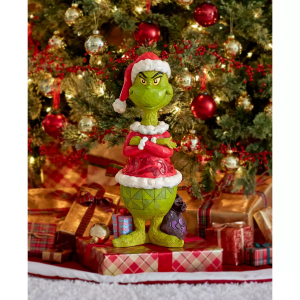 Christmas Grinch Santa Statue.