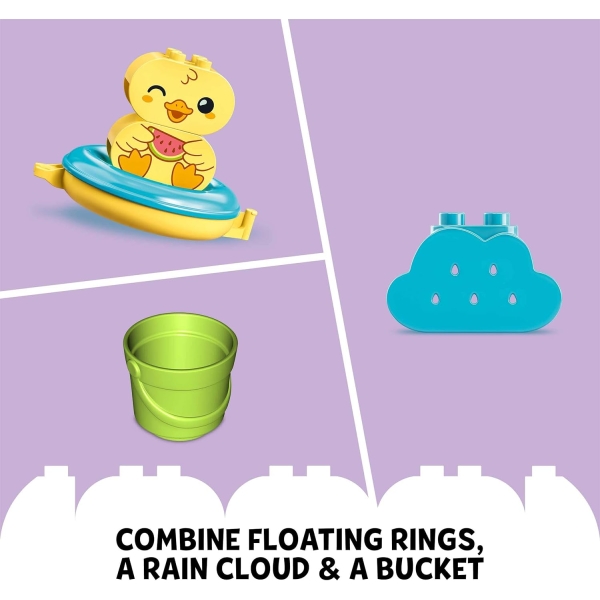 Lego DUPLO Bath Time Fun Floating Animal Train, Bath Toy for Babies and Toddlers 3 bath 3 - HTUK Gifts