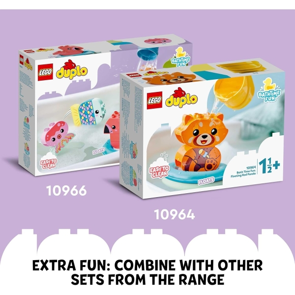 Lego DUPLO Bath Time Fun Floating Animal Train, Bath Toy for Babies and Toddlers 6 bath 8 - HTUK Gifts