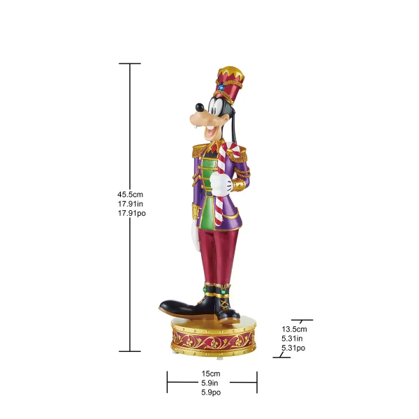 Disney Christmas Mickey & Goofy Nutcrackers with LED Lights & Sounds 15.1 Inch (38.5cm) 3 goofy 3 - HTUK Gifts