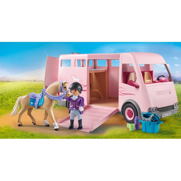 Country Horse Transporter toys, fun imaginative role play, playset for children ages 4+ 3 horse 3 - HTUK Gifts