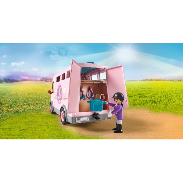 Country Horse Transporter toys, fun imaginative role play, playset for children ages 4+ 7 horse 6 - HTUK Gifts