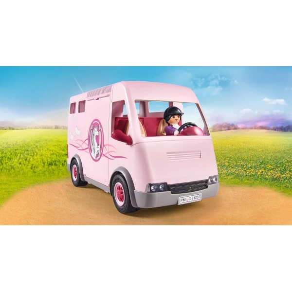 Country Horse Transporter toys, fun imaginative role play, playset for children ages 4+ 5 horse 8 - HTUK Gifts