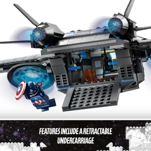 LEGO Marvel The Avengers Quinjet Spaceship Building Toy - Image 4