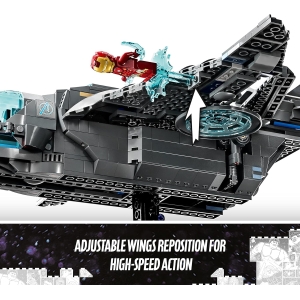 LEGO Marvel The Avengers Quinjet Spaceship Building Toy - Image 3
