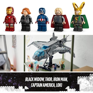 LEGO Marvel The Avengers Quinjet Spaceship Building Toy - Image 5