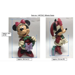 Disney 17 Inch (43.2cm) Christmas Minnie Santa Greeter - Image 6