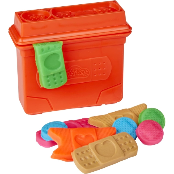 Play-Doh Care n Carry Vet Playset with Toy Dog, Carrier, 10 Tools, 5 Colours, Multicolor 4 play Doh 15 - HTUK Gifts