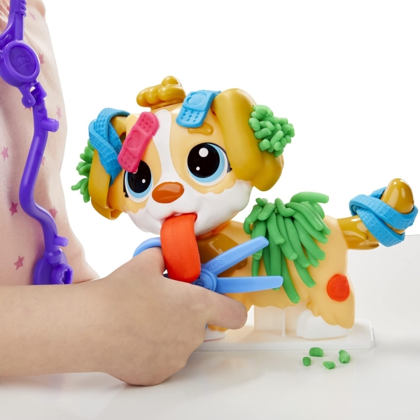 Play-Doh Care n Carry Vet Playset with Toy Dog, Carrier, 10 Tools, 5 Colours, Multicolor 15 play Doh 4 1 - HTUK Gifts