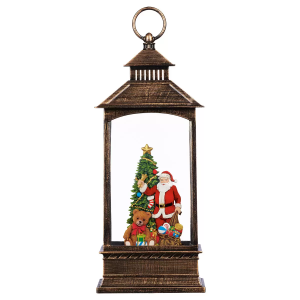 Christmas Village Scene Spinning Lantern with LED Light (SANTA)13 Inch (35cm) 3 Christmas Village Scene Spinning Lantern with LED Light (SANTA)13 Inch (35cm) - Image 2