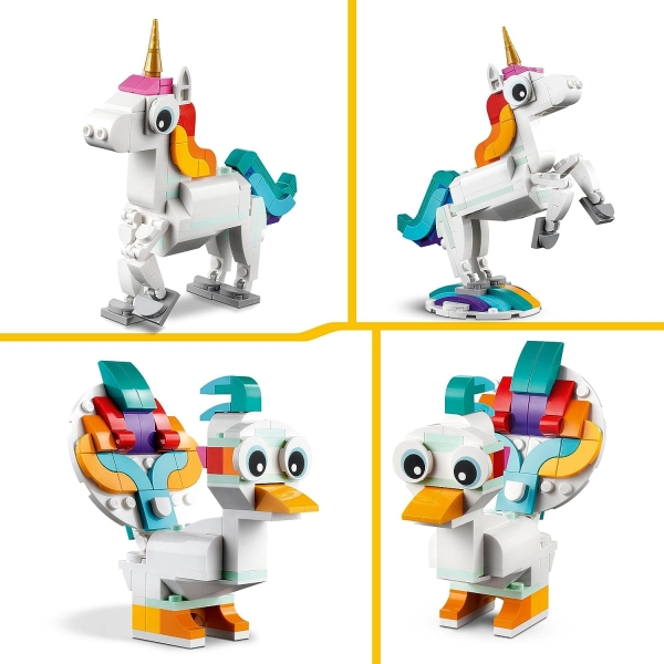 Creator 3 in 1 Magical Unicorn Toy 2 uni 3 - HTUK Gifts