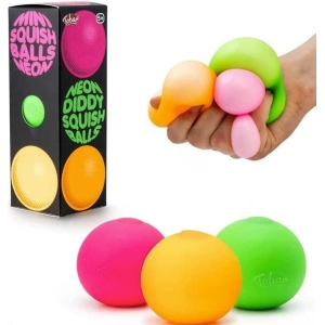 Neon Diddy Squish Ball Tactile Fidget Toys